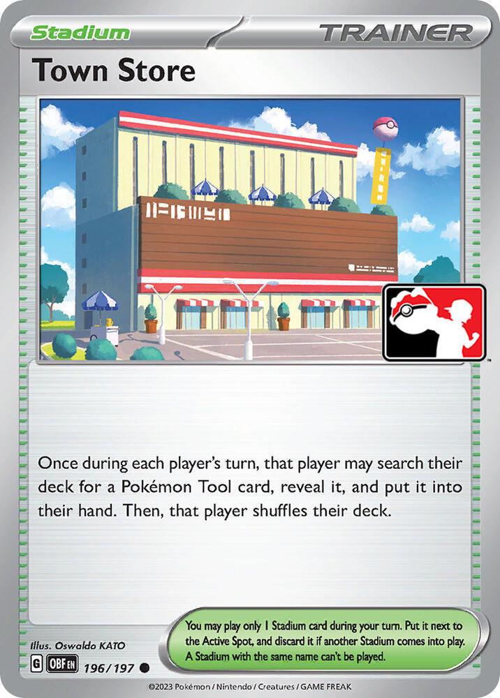 Obsidian Flames Town Store [Prize-Pack-Holo] Pokémon card